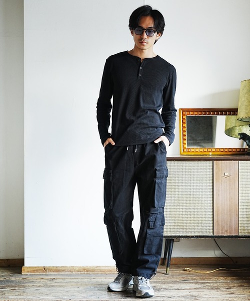  (Never) Acquiesce（ネバーアクイース）の「スパンテレコヘンリーネックロンT（Tシャツ/カットソー・メンズ・グレー/ブラック/ホワイト/ホワイト系その他/グレー系その他・MEDIUM/X-LARGE/LARGE）」の10枚目の写真