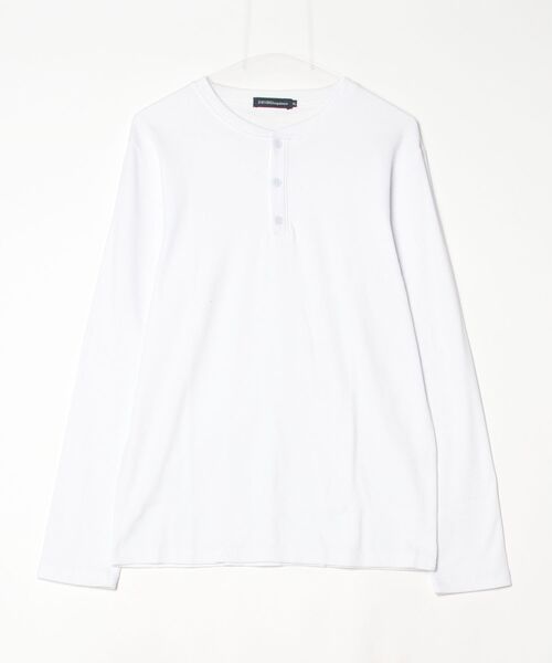  (Never) Acquiesce（ネバーアクイース）の「スパンテレコヘンリーネックロンT（Tシャツ/カットソー・メンズ・グレー/ブラック/ホワイト/ホワイト系その他/グレー系その他・MEDIUM/X-LARGE/LARGE）」の16枚目の写真