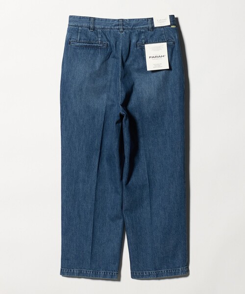 FARAH（ファーラー）の「＜FARAH＞ 2タック ワイド デニム スラックス（デニムパンツ・メンズ・ブラック/コバルトブルー・32inch/30inch/34inch）」の3枚目の写真