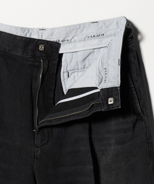 FARAH（ファーラー）の「＜FARAH＞ 2タック ワイド デニム スラックス（デニムパンツ・メンズ・ブラック/コバルトブルー・32inch/30inch/34inch）」の14枚目の写真