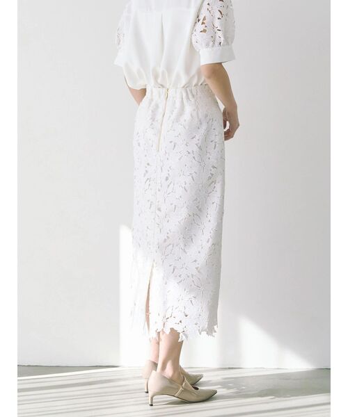 TONAL(トーナル)の「ケミカルレースタイトスカート(スカート・レディース・ピンク/オフホワイト/ライトブルー・MEDIUM/SMALL)」の12枚目の写真