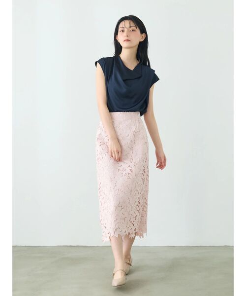TONAL(トーナル)の「ケミカルレースタイトスカート(スカート・レディース・ピンク/オフホワイト/ライトブルー・MEDIUM/SMALL)」の14枚目の写真