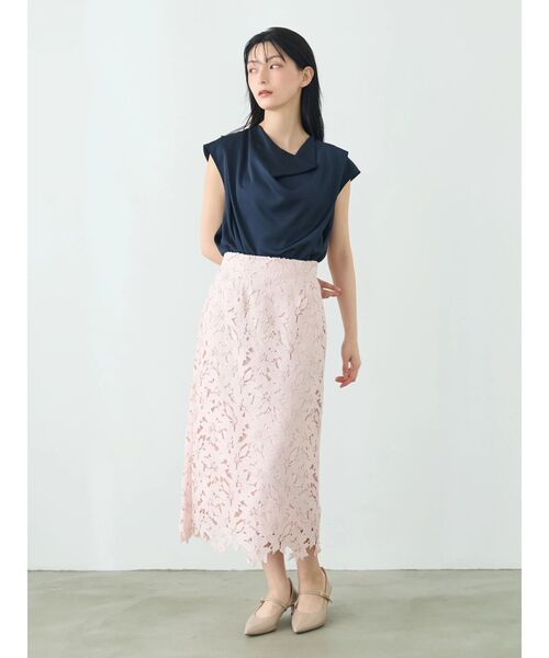 TONAL(トーナル)の「ケミカルレースタイトスカート(スカート・レディース・ピンク/オフホワイト/ライトブルー・MEDIUM/SMALL)」の15枚目の写真