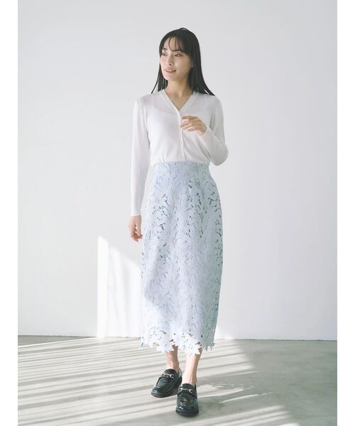 TONAL(トーナル)の「ケミカルレースタイトスカート(スカート・レディース・ピンク/オフホワイト/ライトブルー・MEDIUM/SMALL)」の20枚目の写真