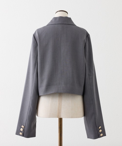 one after another NICE CLAUP(ワンアフターアナザーナイスクラップ)の「【セットアップ可能】リボンジャケット(テーラードジャケット・レディース・チャコールグレー/ブラック/ネイビー・FREE)」の14枚目の写真