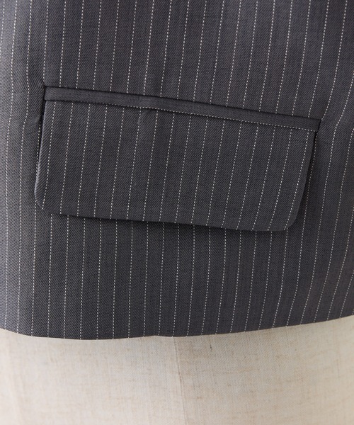 one after another NICE CLAUP(ワンアフターアナザーナイスクラップ)の「【セットアップ可能】リボンジャケット(テーラードジャケット・レディース・チャコールグレー/ブラック/ネイビー・FREE)」の12枚目の写真