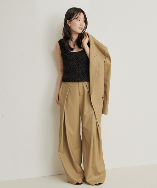 plage（プラージュ）の「R’IAM WOOSTED パンツ（その他パンツ・レディース・ベージュ・38/36/34）」の4枚目の写真