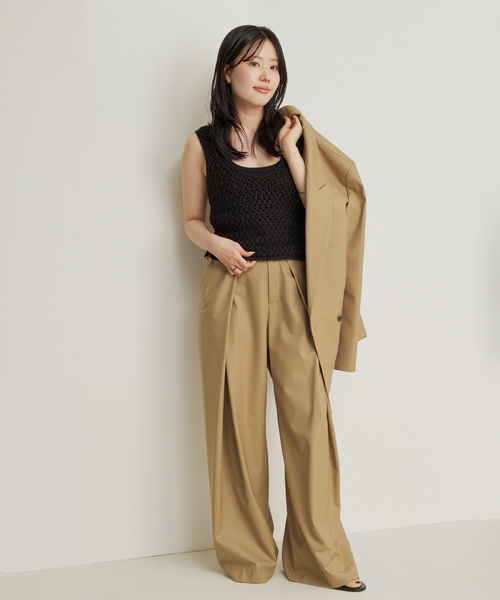 plage（プラージュ）の「R’IAM WOOSTED パンツ（その他パンツ・レディース・ベージュ・38/36/34）」の12枚目の写真