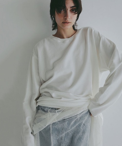 ETRE TOKYO（エトレトウキョウ）の「シアーレイヤードキャミワンピース（ワンピース・レディース・ネイビー/オフホワイト・S/M）」の8枚目の写真