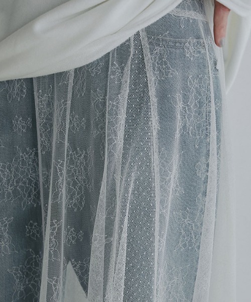 ETRE TOKYO（エトレトウキョウ）の「シアーレイヤードキャミワンピース（ワンピース・レディース・ネイビー/オフホワイト・S/M）」の11枚目の写真