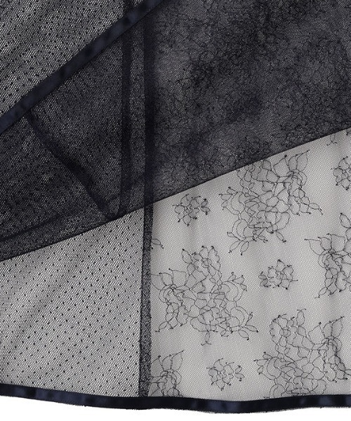 ETRE TOKYO（エトレトウキョウ）の「シアーレイヤードキャミワンピース（ワンピース・レディース・ネイビー/オフホワイト・S/M）」の19枚目の写真