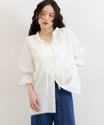 RAGEBLUE | 2WAYコットンフリルチュニック(シャツ/ブラウス)