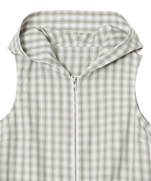 forget-me-nots(フォーゲットミーノッツ)の「FULL ZIP HOODED VEST FMN-26SS-VE-001(その他アウター・レディース・ベージュ/オリーブ・FREE)」の13枚目の写真