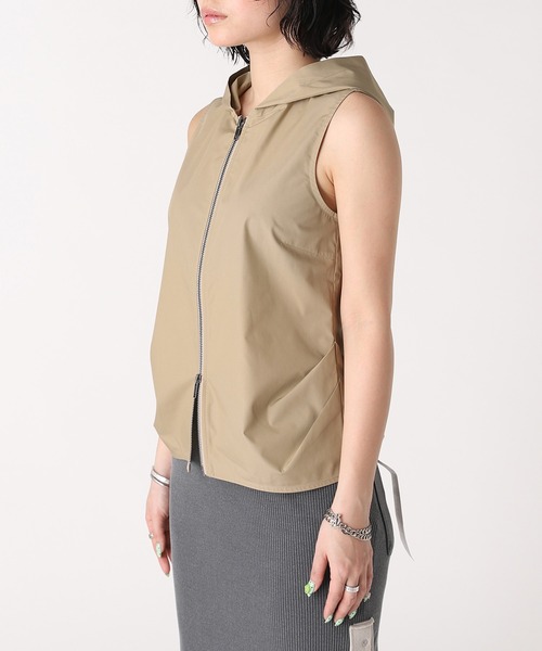 forget-me-nots(フォーゲットミーノッツ)の「FULL ZIP HOODED VEST FMN-26SS-VE-001(その他アウター・レディース・ベージュ/オリーブ・FREE)」の7枚目の写真