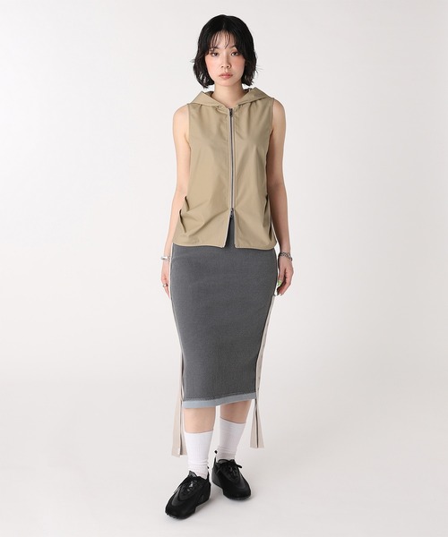 forget-me-nots(フォーゲットミーノッツ)の「FULL ZIP HOODED VEST FMN-26SS-VE-001(その他アウター・レディース・ベージュ/オリーブ・FREE)」の9枚目の写真