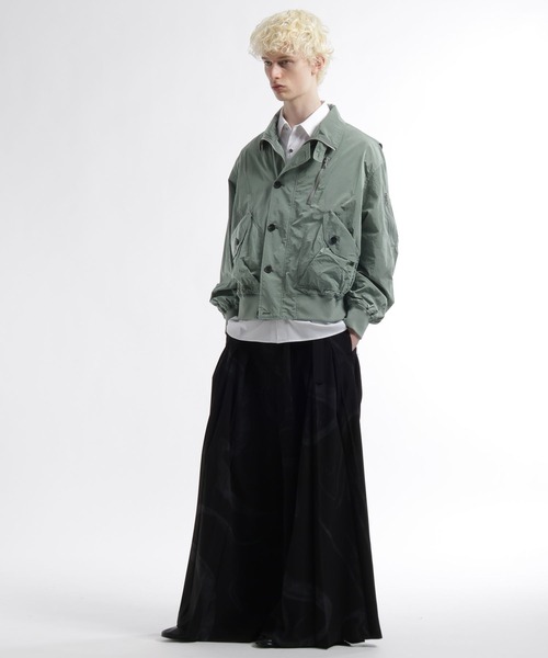 HARE（ハレ）の「コンパクトミリタリーブルゾン(HARE)（ブルゾン・メンズ・ブラック/グレー・FREE）」の14枚目の写真