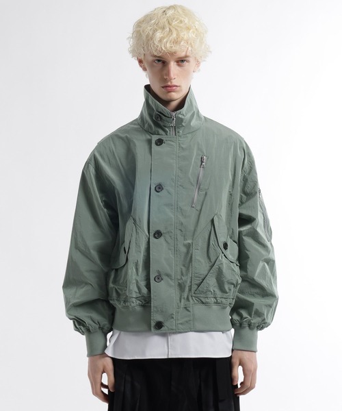 HARE（ハレ）の「コンパクトミリタリーブルゾン(HARE)（ブルゾン・メンズ・ブラック/グレー・FREE）」の17枚目の写真