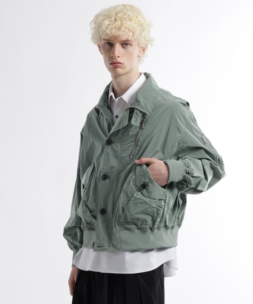 HARE（ハレ）の「コンパクトミリタリーブルゾン(HARE)（ブルゾン・メンズ・ブラック/グレー・FREE）」の21枚目の写真