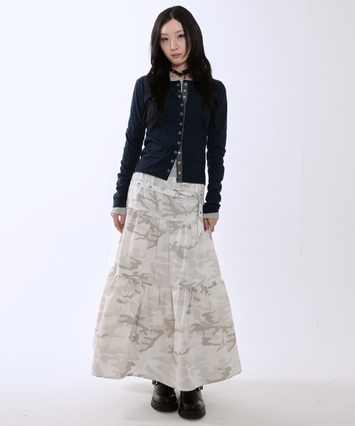 runningHIGH(ランニングハイ)の「A'GEM/9 × .kom 『runningHIGH/ランニングハイ』 STAR POINT SLIM CARDIGAN/スターポイントスリムカーディガン(カーディガン/ボレロ・レディース・グレー/ネイビー・FREE)」の19枚目の写真