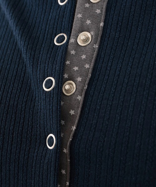 runningHIGH(ランニングハイ)の「A'GEM/9 × .kom 『runningHIGH/ランニングハイ』 STAR POINT SLIM CARDIGAN/スターポイントスリムカーディガン(カーディガン/ボレロ・レディース・グレー/ネイビー・FREE)」の16枚目の写真