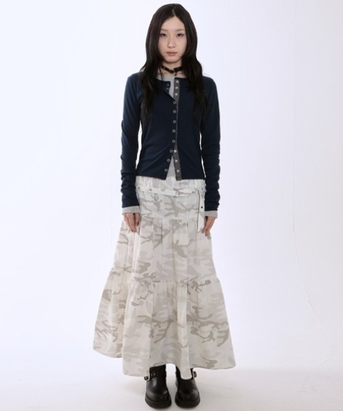 runningHIGH(ランニングハイ)の「A'GEM/9 × .kom 『runningHIGH/ランニングハイ』 STAR POINT SLIM CARDIGAN/スターポイントスリムカーディガン(カーディガン/ボレロ・レディース・グレー/ネイビー・FREE)」の17枚目の写真