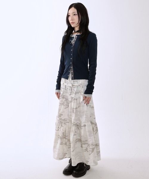 runningHIGH(ランニングハイ)の「A'GEM/9 × .kom 『runningHIGH/ランニングハイ』 STAR POINT SLIM CARDIGAN/スターポイントスリムカーディガン(カーディガン/ボレロ・レディース・グレー/ネイビー・FREE)」の20枚目の写真
