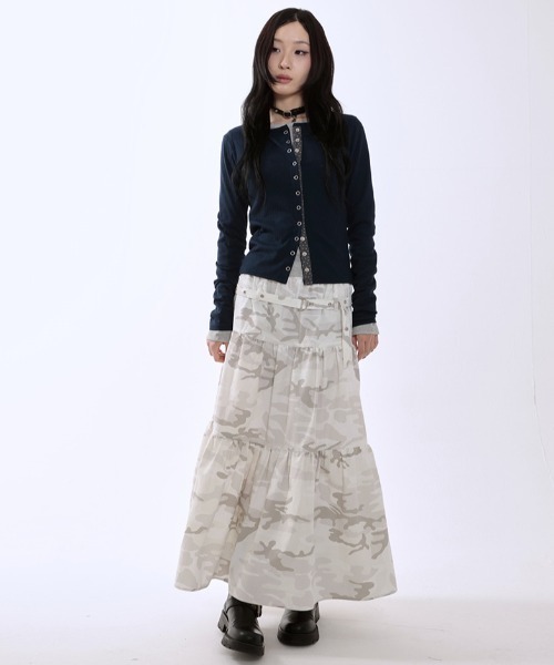 runningHIGH(ランニングハイ)の「A'GEM/9 × .kom 『runningHIGH/ランニングハイ』 STAR POINT SLIM CARDIGAN/スターポイントスリムカーディガン(カーディガン/ボレロ・レディース・グレー/ネイビー・FREE)」の18枚目の写真