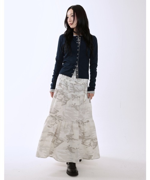 runningHIGH(ランニングハイ)の「A'GEM/9 × .kom 『runningHIGH/ランニングハイ』 STAR POINT SLIM CARDIGAN/スターポイントスリムカーディガン(カーディガン/ボレロ・レディース・グレー/ネイビー・FREE)」の21枚目の写真