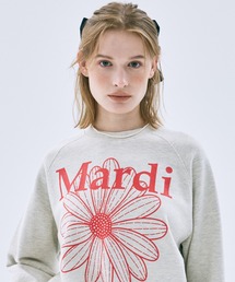 SWEATSHIRT RAGLAN FLOWERMARDI / スウェットシャツ ラグラン フラワーマルディ