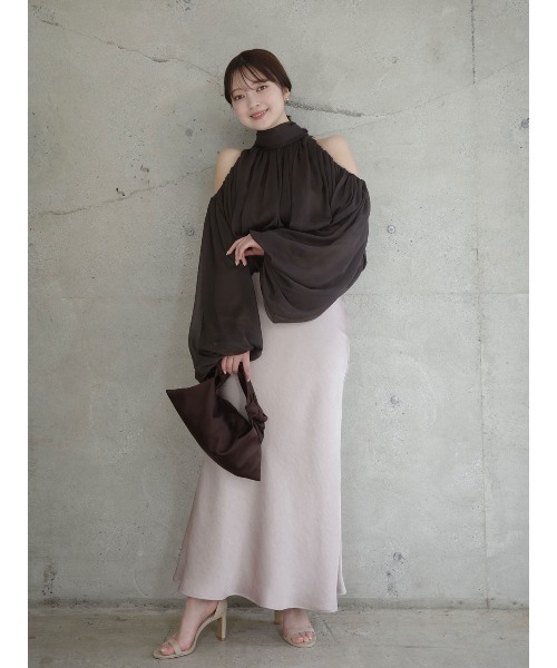 anuans（アニュアンス）の「【ZOZO限定カラー】シフォンボリュームブラウス（シャツ/ブラウス・レディース・ホワイト系その他/ブラウン/ライトベージュ/セージグリーン・FREE）」の20枚目の写真