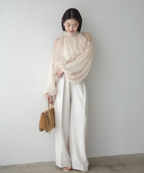 ZOZO限定カラー】シフォンボリュームブラウス（シャツ/ブラウス