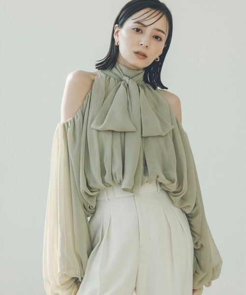 ZOZO限定カラー】シフォンボリュームブラウス（シャツ/ブラウス