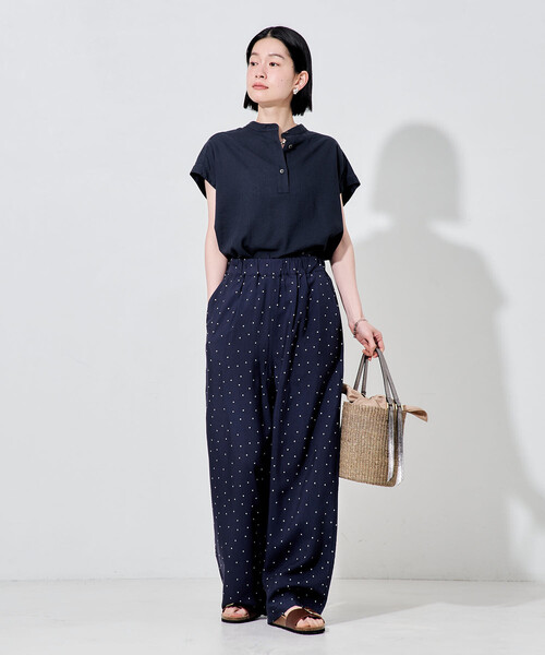 FREAK'S STORE(フリークスストア)の「<接触冷感>キュプラ入りイージーパンツ(スラックス・レディース・チャコールグレー/ネイビー/ベージュ/ブラウン/ブラック/ブラウン系その他・SMALL/MEDIUM)」の20枚目の写真