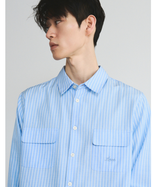 LORES(ロアス)の「Double Pocket Shirts - Blue(シャツ/ブラウス・レディース・その他・SMALL/MEDIUM/LARGE)」の2枚目の写真