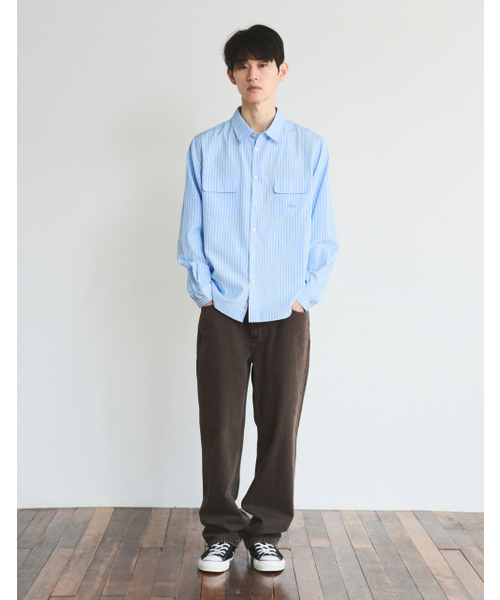 LORES(ロアス)の「Double Pocket Shirts - Blue(シャツ/ブラウス・レディース・その他・SMALL/MEDIUM/LARGE)」の3枚目の写真