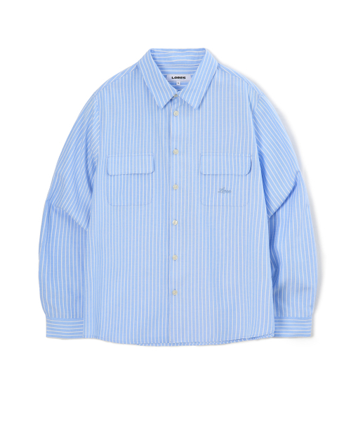 LORES(ロアス)の「Double Pocket Shirts - Blue(シャツ/ブラウス・レディース・その他・SMALL/MEDIUM/LARGE)」の6枚目の写真