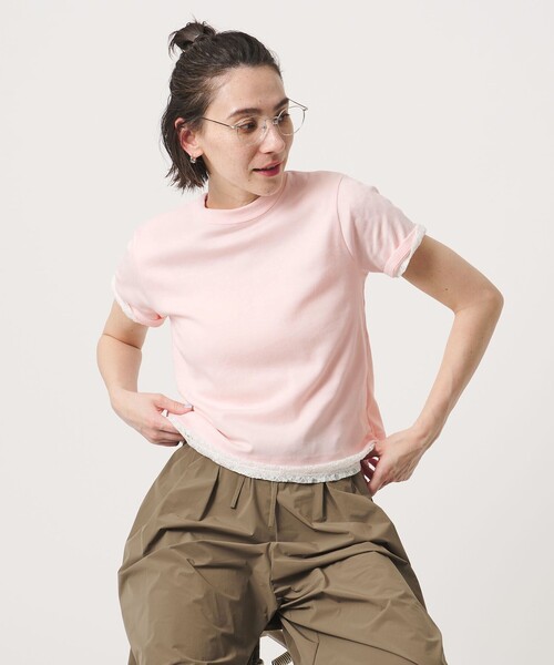 BEAUTY&YOUTH UNITED ARROWS(ビューティーアンドユースユナイテッドアローズ)の「オーガニックコットン Tシャツ(Tシャツ/カットソー・レディース・ホワイト/ピンク/ダークグレー/ダークブラウン・FREE)」の10枚目の写真