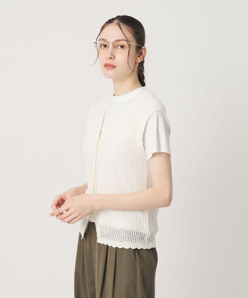 BEAUTY&YOUTH UNITED ARROWS(ビューティーアンドユースユナイテッドアローズ)の「オーガニックコットン Tシャツ(Tシャツ/カットソー・レディース・ホワイト/ピンク/ダークグレー/ダークブラウン・FREE)」の13枚目の写真