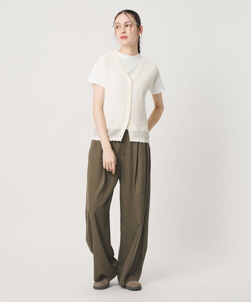 BEAUTY&YOUTH UNITED ARROWS(ビューティーアンドユースユナイテッドアローズ)の「オーガニックコットン Tシャツ(Tシャツ/カットソー・レディース・ホワイト/ピンク/ダークグレー/ダークブラウン・FREE)」の14枚目の写真