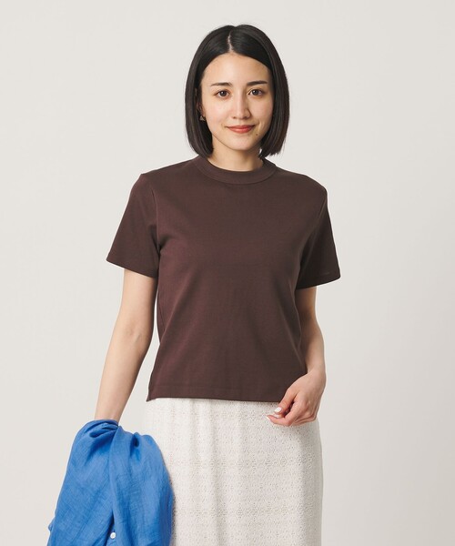 BEAUTY&YOUTH UNITED ARROWS(ビューティーアンドユースユナイテッドアローズ)の「オーガニックコットン Tシャツ(Tシャツ/カットソー・レディース・ホワイト/ピンク/ダークグレー/ダークブラウン・FREE)」の17枚目の写真