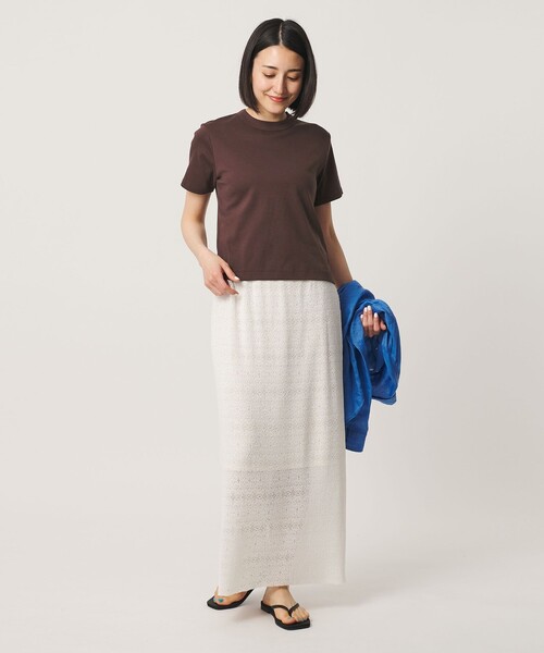 BEAUTY&YOUTH UNITED ARROWS(ビューティーアンドユースユナイテッドアローズ)の「オーガニックコットン Tシャツ(Tシャツ/カットソー・レディース・ホワイト/ピンク/ダークグレー/ダークブラウン・FREE)」の18枚目の写真
