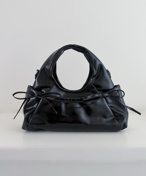 frunco(フランコ)の「韓国風/2WAY/【ZOZOTOWN限定】リボン ミニショルダーバッグ(ショルダーバッグ・レディース・アイボリー/ピンク/レッド/イエロー/ブラック・FREE)」の3枚目の写真