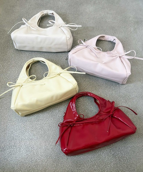 frunco(フランコ)の「韓国風/2WAY/【ZOZOTOWN限定】リボン ミニショルダーバッグ(ショルダーバッグ・レディース・アイボリー/ピンク/レッド/イエロー/ブラック・FREE)」の22枚目の写真
