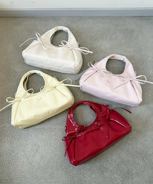 frunco(フランコ)の「韓国風/2WAY/【ZOZOTOWN限定】リボン ミニショルダーバッグ(ショルダーバッグ・レディース・アイボリー/ピンク/レッド/イエロー/ブラック・FREE)」の21枚目の写真