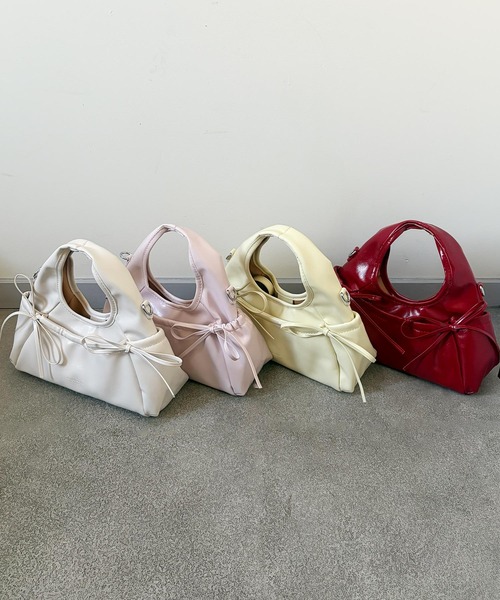 frunco(フランコ)の「韓国風/2WAY/【ZOZOTOWN限定】リボン ミニショルダーバッグ(ショルダーバッグ・レディース・アイボリー/ピンク/レッド/イエロー/ブラック・FREE)」の20枚目の写真