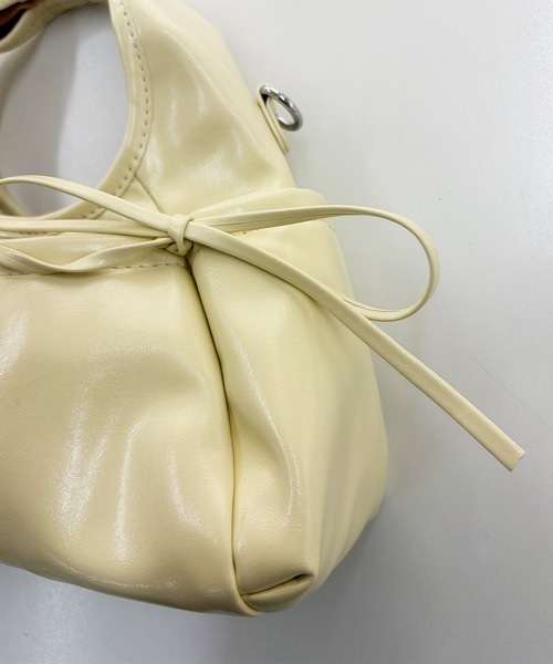 frunco(フランコ)の「韓国風/2WAY/【ZOZOTOWN限定】リボン ミニショルダーバッグ(ショルダーバッグ・レディース・アイボリー/ピンク/レッド/イエロー/ブラック・FREE)」の10枚目の写真