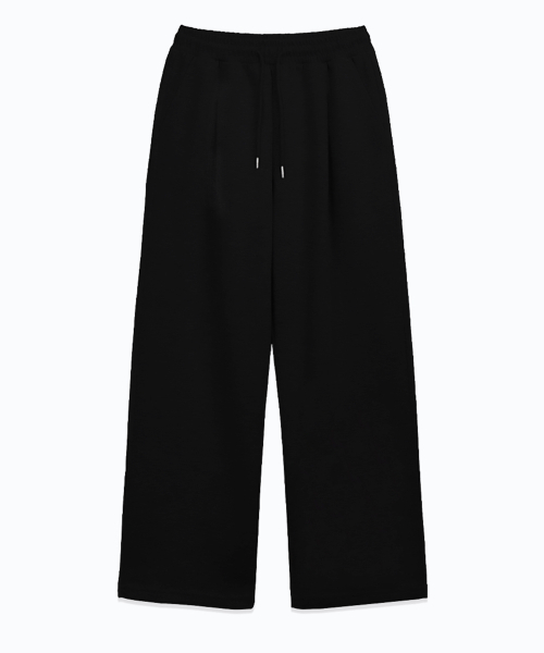 RANDOMOFF(ランダムオフ)の「R DOT WING MINI ONE TUCK WIDE SWEAT PANTS (2color)(スウェットパンツ・レディース・ブラック/グレー・SMALL/MEDIUM/LARGE)」の3枚目の写真