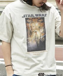 VENCEEXCHANGE（ヴァンスエクスチェンジ）の「USED風 STAR WARS スターウォーズ プリントTシャツ（Tシャツ/カットソー）」