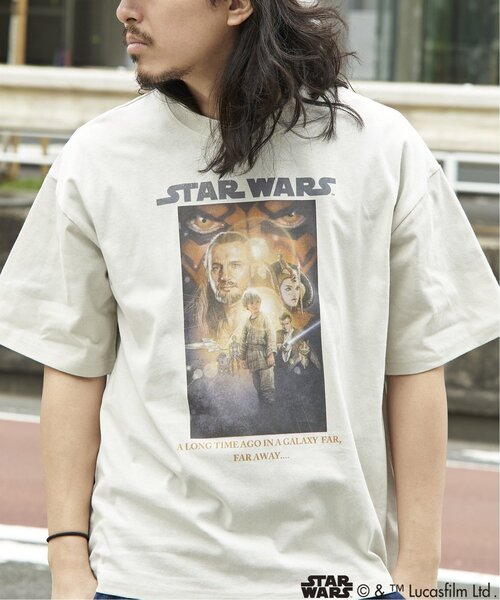STAR WARS(スターウォーズ)の「USED風 STAR WARS スター・ウォーズ/マンダロリアン・アンド・グローグー プリントTシャツ(Tシャツ/カットソー・メンズ・ダークグレー/ブラック/ホワイト/オフホワイト・M/L/LL)」の16枚目の写真