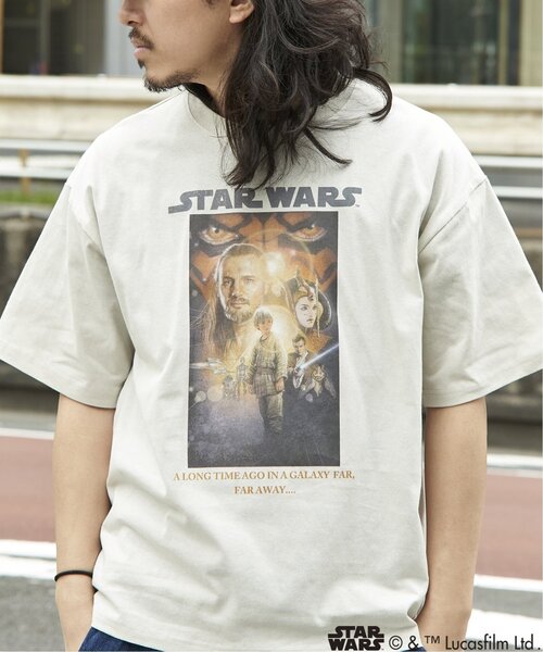 STAR WARS(スターウォーズ)の「USED風 STAR WARS スター・ウォーズ/マンダロリアン・アンド・グローグー プリントTシャツ(Tシャツ/カットソー・メンズ・ダークグレー/ブラック/ホワイト/オフホワイト・M/L/LL)」の17枚目の写真